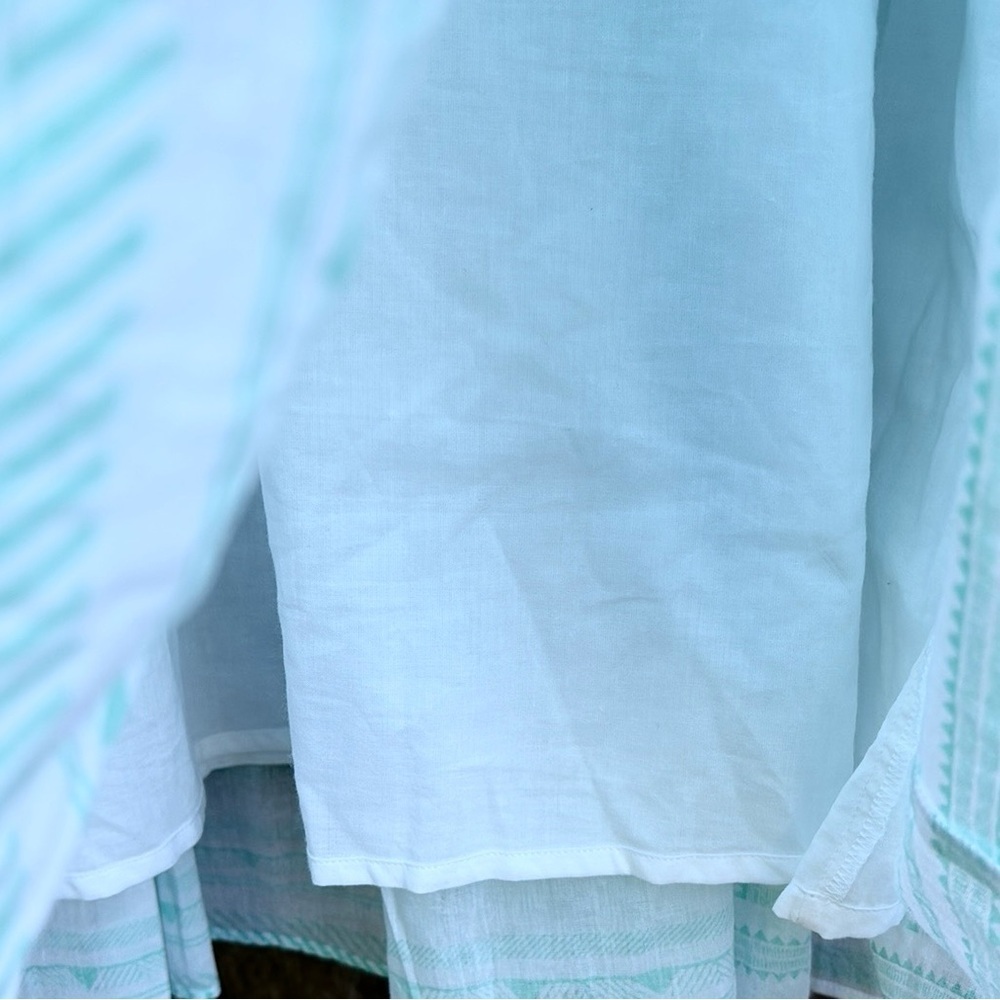 Sail to Sable Mint Green & White Long Sleeve Maxi Dress - Picture 6 of 9